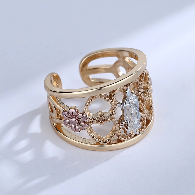 New Fashion Design Gold Plated of Brass Adjustable Ring for Women in 2022