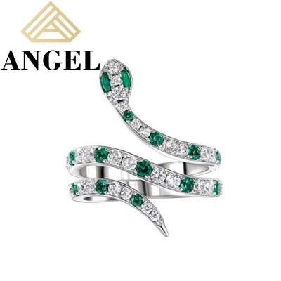 Nouvelle mode 925 bijoux en argent sterling animal serpent usine gros anneau personnalisé