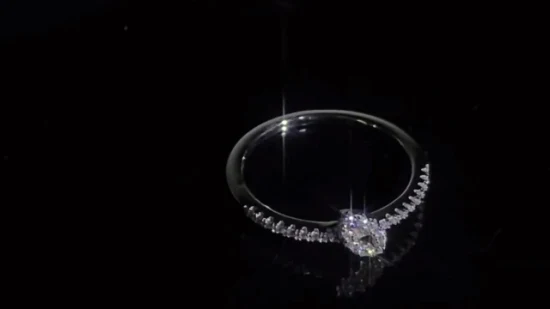 Élégant personnalisé bijoux de mode femmes accessoires 925 bijoux en argent pierres précieuses Moissanite diamant Zircon pierre fiançailles anneaux de mariage usine en gros