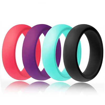 Design de mode Durable Sports Bague en silicone pour hommes femmes