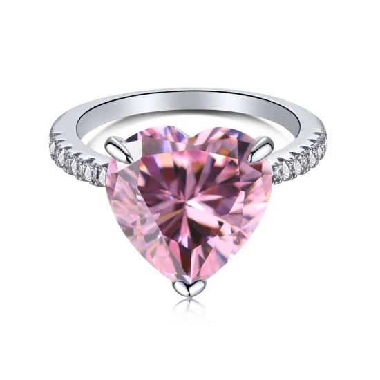 Full Diamond 8 Heart 8 Arrow Zircon Set Rings pour mariage et bagues de fiançailles
